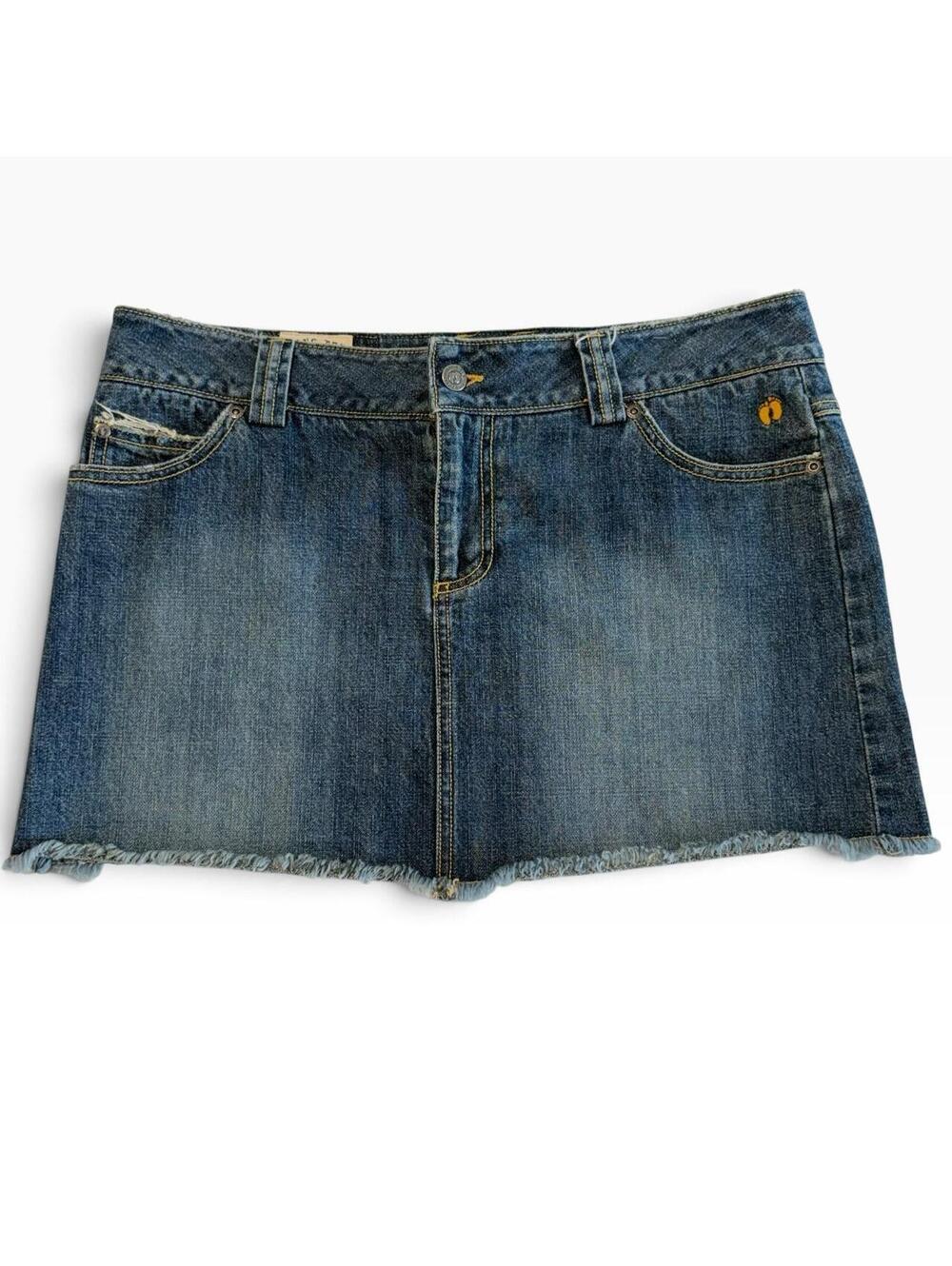 Y2K Hang Ten Denim Mini Skirt